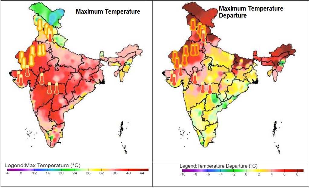 Heat map india