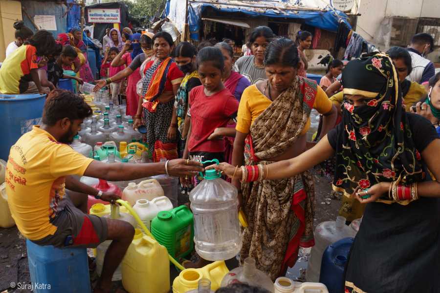 Tanker visits too are restricted, so access to water is limited (Image Source: Suraj Katra)