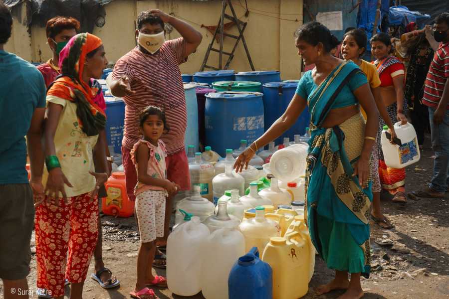 Fights over water are common, in the times of covid (Image Source: Suraj Katra)