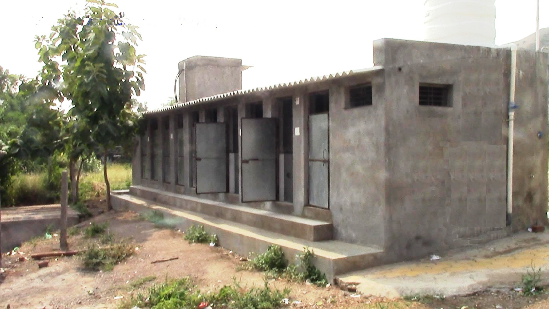 Toilet complex of the boys hostel