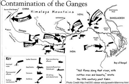 Contamination of Ganges