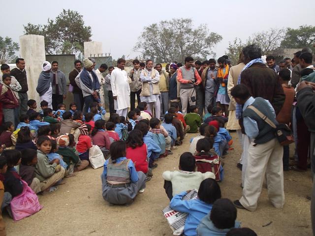With School Children in Uttar Pradesh