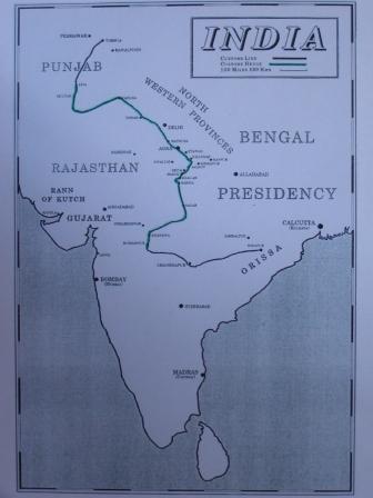 Map of the Great Indian Hedge
