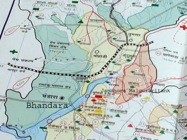 Map of Bhandara