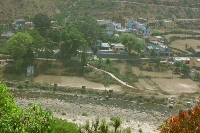 Several government quarters have been constructed along the Ramganga at Bhikia Sain