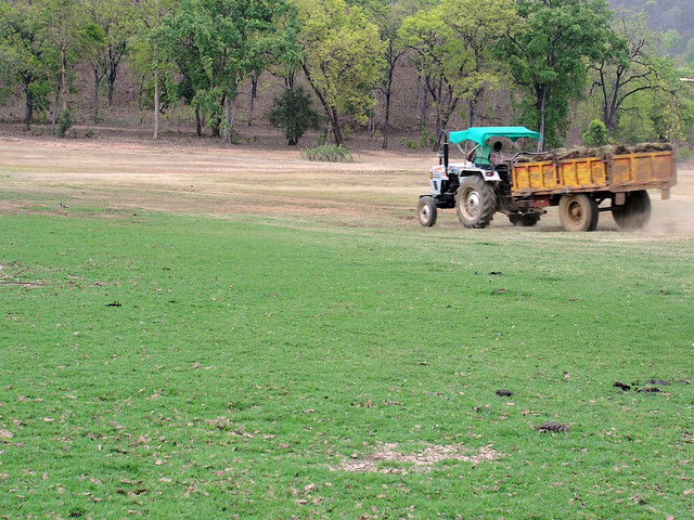 A tractor takes silt to nearby farm lands. Image source: IWP Flickr. Image for representational purposes only.
