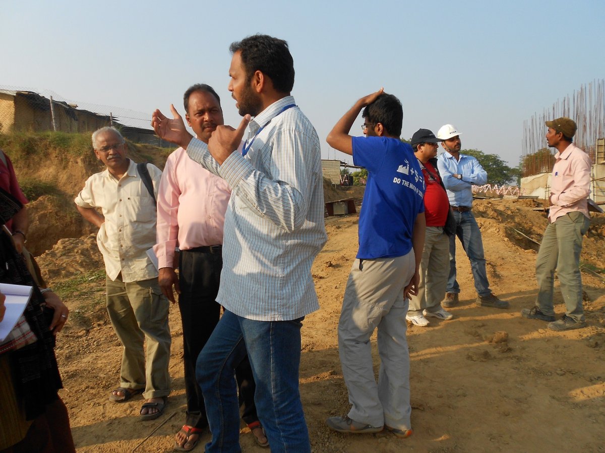 Field work in the Mahanadi river basin.