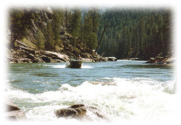 Salmon River, one of the longest Wild and Scenic Rivers in Idaho, running 425 miles