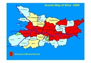 Arsenic contamination of groundwater of Bihar and mitigation strategies - Map 2009