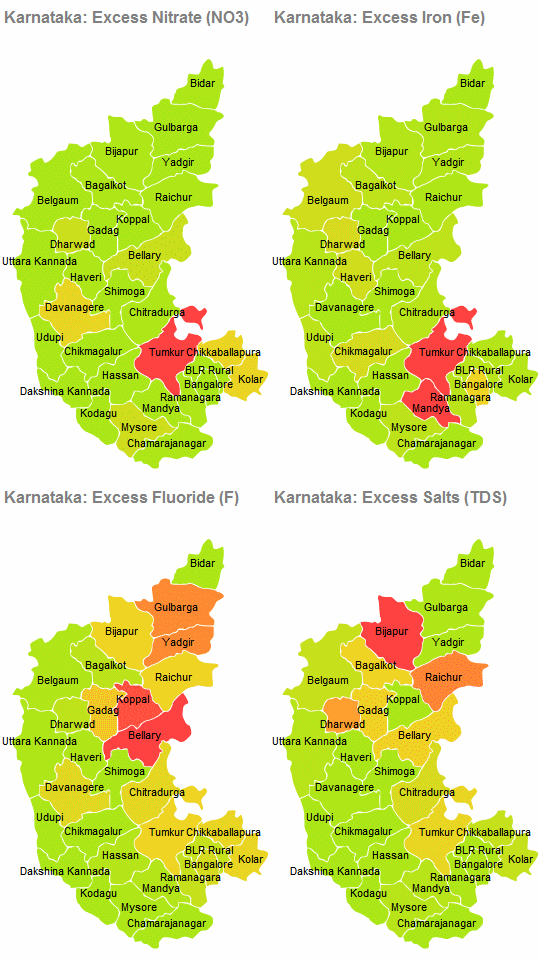 Karnataka Water Quality Map Visualization
