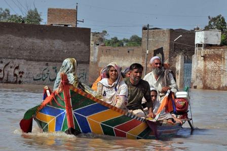 Flooding forced millions of Pakistanis to flee their homes in July and August 2010.