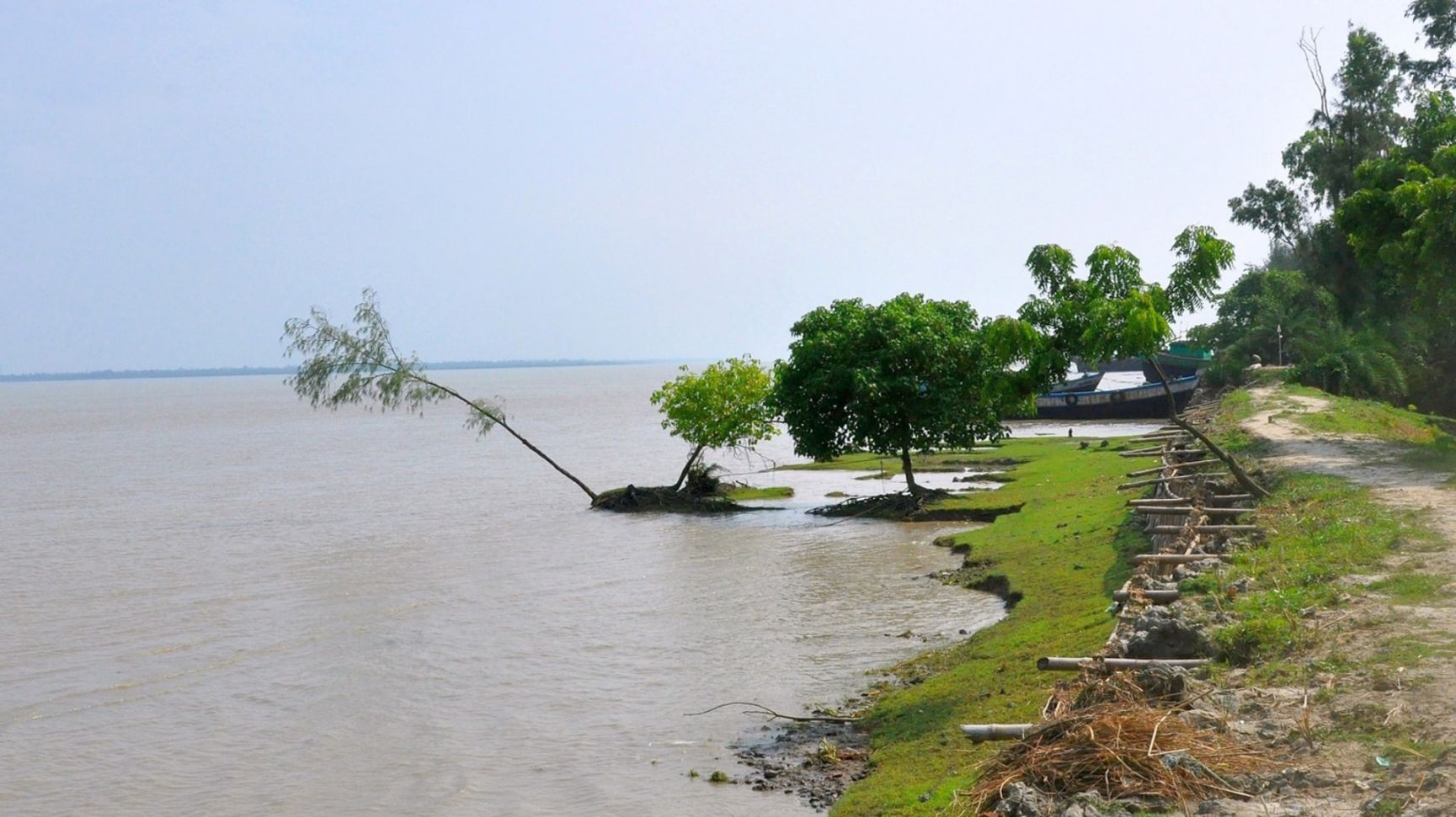 The landscape of Ghoramara island in the Sundarbans (Image: Anup Bhattacharya)