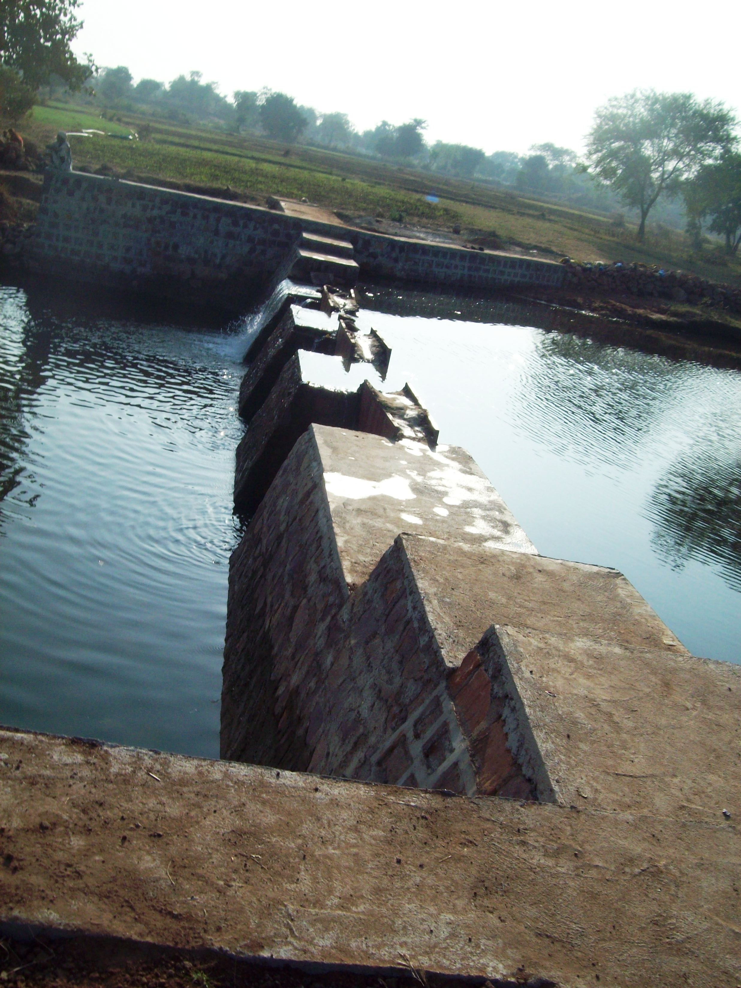 The improved water levels in the dug wells of the area