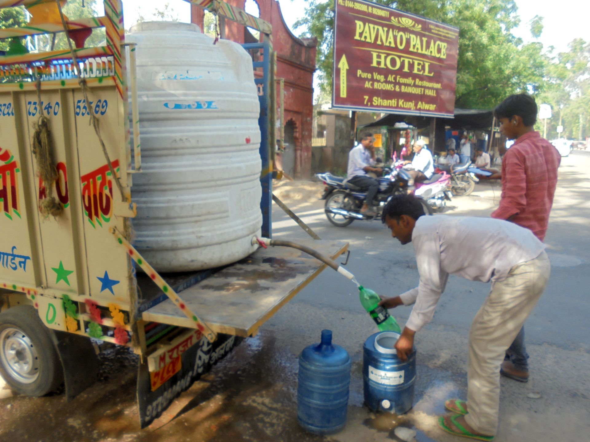 There is an insidious growth of retail private tanker suppliers in Alwar.