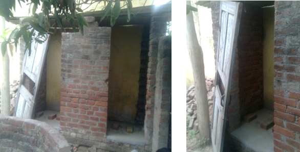 Condition of private school toilet in Rampur Halwara village in Uttar Pradesh