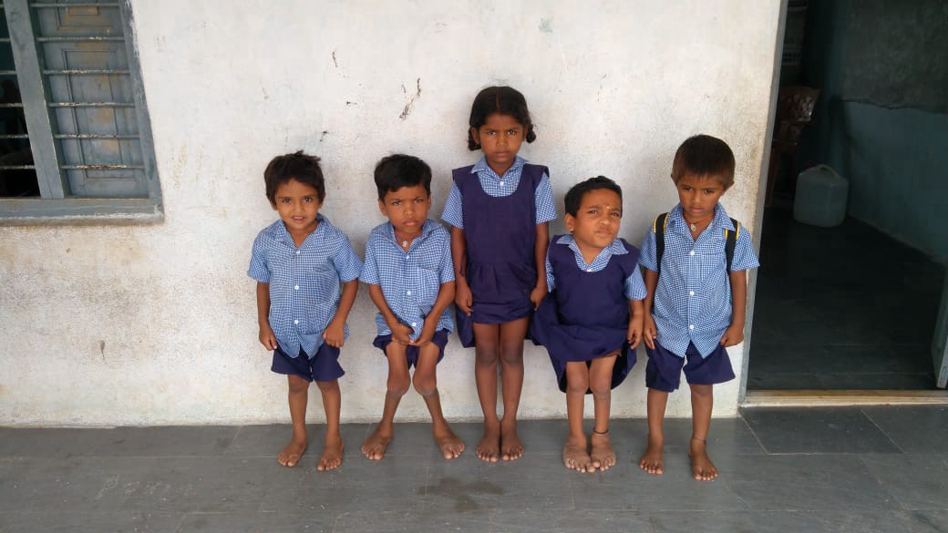 Children suffering from skeletal fluorosis, a condition which would cripple them for life. (Image: Vikas Ratanjee)