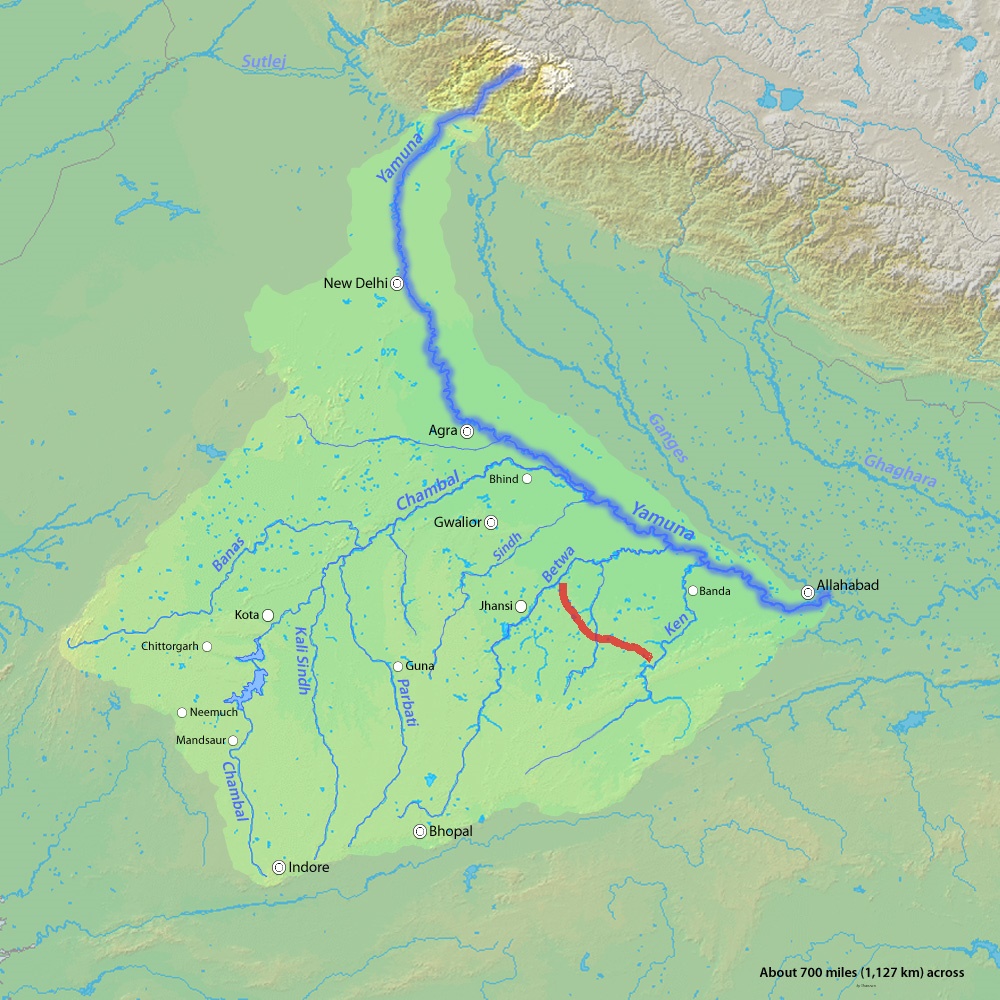 The Ken-Betwa river link (Source: Shannon) 