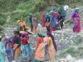 Women building a water tank at Chopriali, Uttarakhand (Image Source: IWP Flickr photos) 