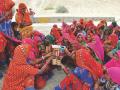 A training exercise on water and sanitation, as part of an EU-funded project on integrated water resource management in Rajasthan. (Image: UN Women Asia and Pacific; CC BY-NC-ND 2.0 DEED)