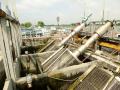 Drum screens at Bharwara sewage treatment plant (Image: India Water Portal)