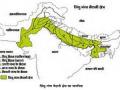 सिंधु-गंगा मैदानी क्षेत्र का मानचित्र