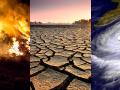जलवायु परिवर्तन से खतरे में पृथ्वी।