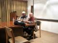 इंडिया इंटरनेशनल सेंटर में प्रो. रामास्वामी अय्यर के साथ रमन त्यागी अपना व्याख्यान देते हुए