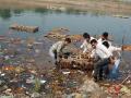 waste in river