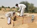 A villager drinking potable water from the Beri (Image: Dileep Bidawat)