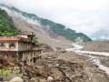 Landslide blocks Sun Koshi river, Nepal