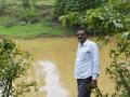 Punam Kumar Deshmukh at the proposed Mohar reservoir site near Banjaridihi village.