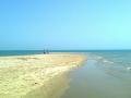 Two oceans meeting at Dhanushkodi, Tamil Nadu