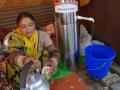 The drinking water in Chaitbazaar village is dark in colour because of high levels of iron and has a peculiar stench from bacteriological contamination. (Image: Sehgal Foundation)