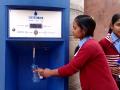 Water vending machines at work (Source:Sarvajal)