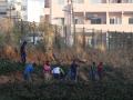 Gottigere residents gather to clean the lake. (Pic courtesy: 101Reporters)