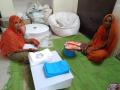 Women at a manufacturing unit in Wali village that produces biodegradable sanitary pads at a low cost. (Image: India Water Portal)