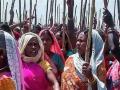 Women farmers protest against land acquisition (Source: IWP Flickr Photos)