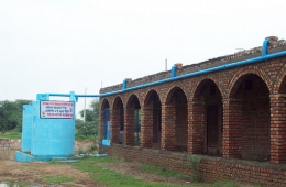 Roof RWH system at Patkhori High School in Mewat