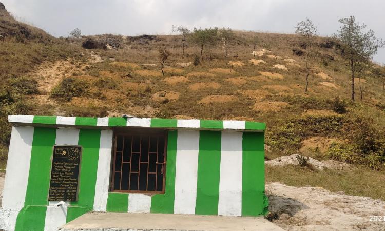 Spring chamber with recharge pits (Image: Meghalaya Community Led Landscapes Management Project)