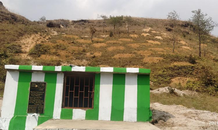 Spring chamber with recharge pits (Image: Meghalaya Community Led Landscapes Management Project) 