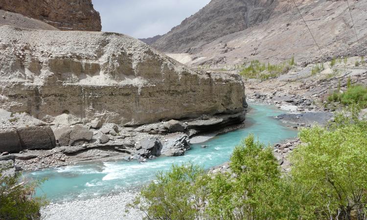 Indus River between Domkhar and Skurbuchen (Image: Keith Goyden, India Water Portal Flickr)