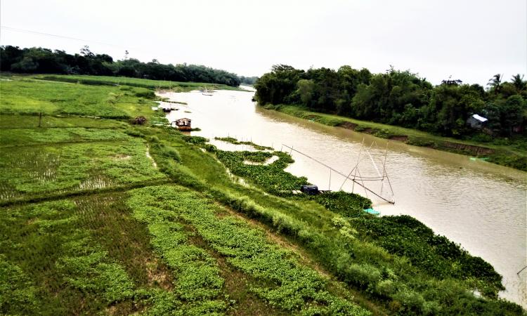 River in India (Image: Rishav Saha, Wikimedia Commons, CC BY-SA 4.0 DEED)