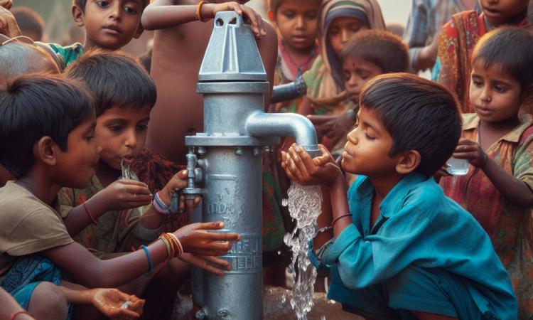 ग्रामीण परिवारों को स्वच्छ नल जल