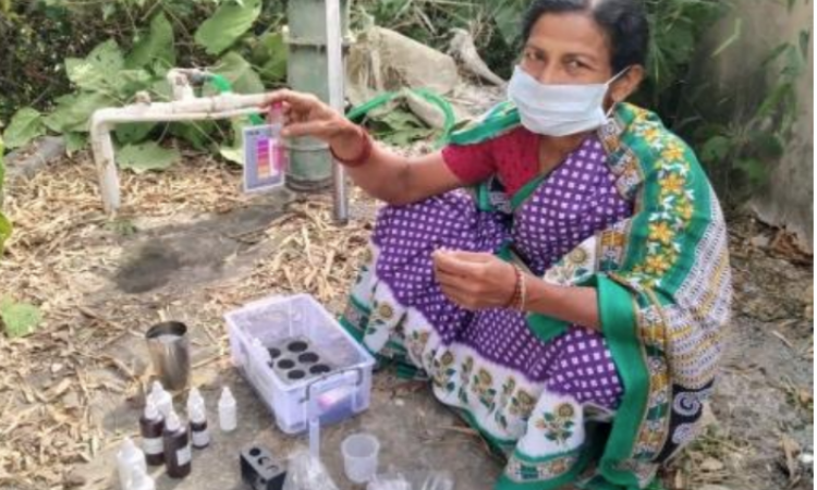 स्मार्टमीटर का उपयोग करके ग्रामीण घरों में जल आपूर्ति की निगरानी,Pc- जल जीवन संवाद
