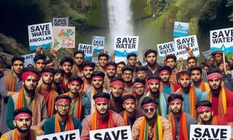 पानी को बचाने के लिए संघर्ष कर रहे लोग