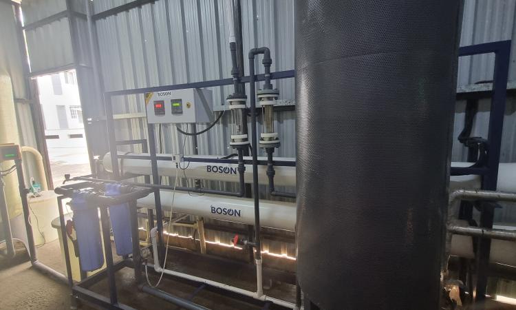 Wastewater reuse plant at Boson White Water (Image Source: Manisha Shah)