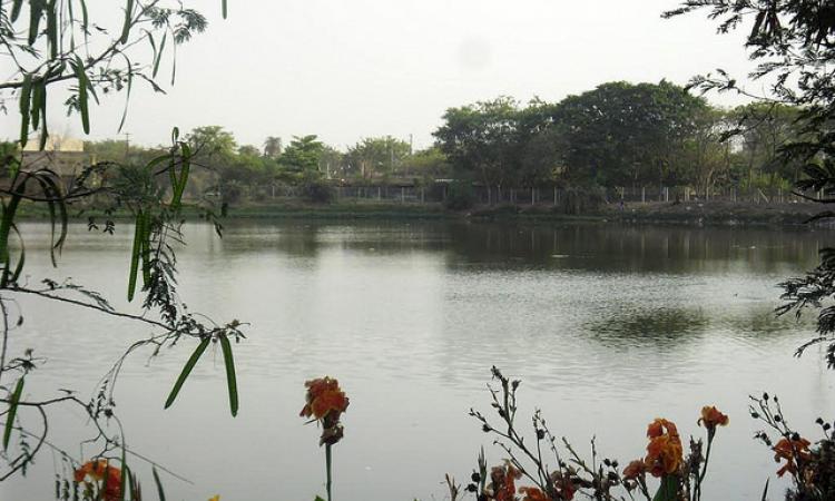 सन 2013 में खजराना तालाब का दृश्य