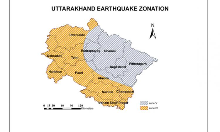 उत्तराखंड भूकंपीय क्षेत्र
