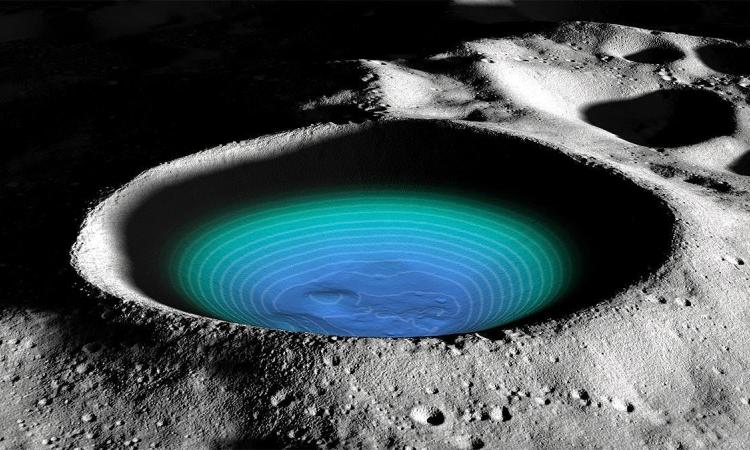 चाँद पर चांगई -5 पानी के काफी करीब पहुंचा । फोटो -NASA