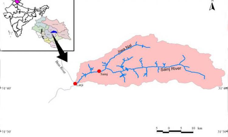 भारत के हिमाचल प्रदेश राज्य में सैंज जल सम्भरण की रूपरेखा